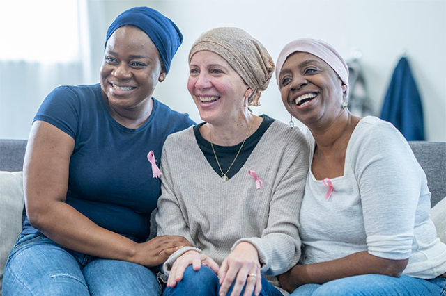 Group of women with head wraps