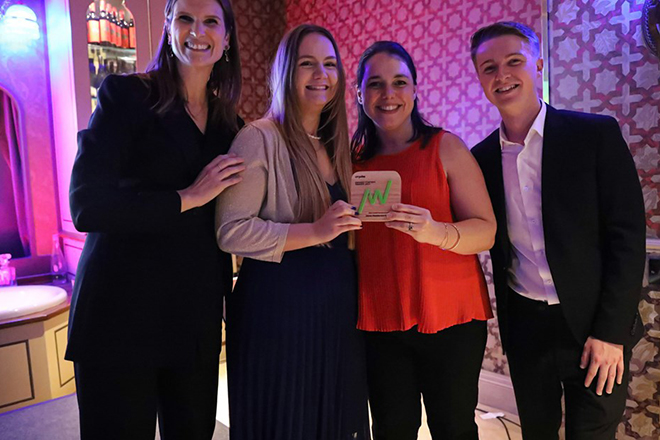 JHI winners hold award for creative - business to intermediary